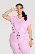 Walker Drop Shoulder 2-Pocket TLC Scrub Top - DOLAN