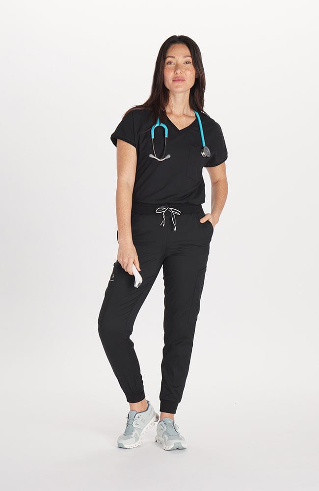 Walker Drop Shoulder 2-Pocket TLC Scrub Top